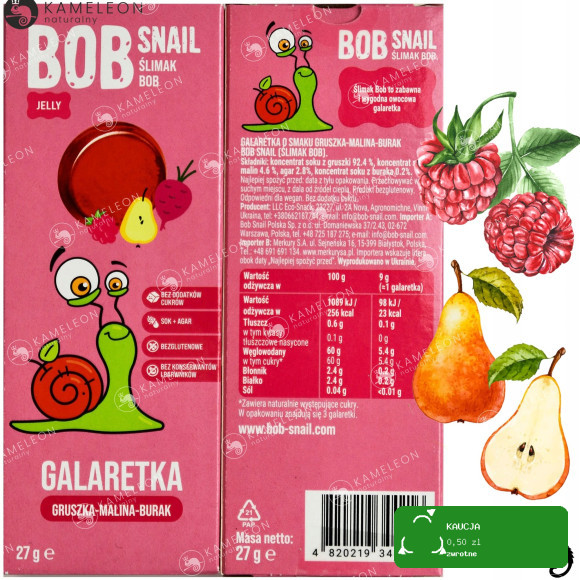 BOB PRZEKĄSKA JELLY 27g x 12 / ZESTAW