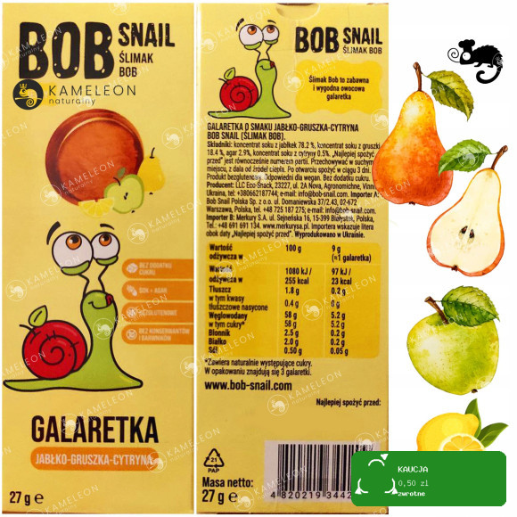 BOB PRZEKĄSKA JELLY 27g x 12 / ZESTAW