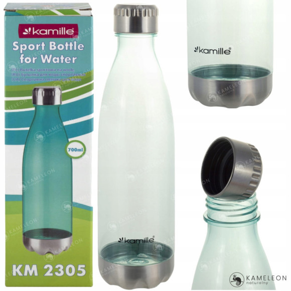 BUTELKA BIDON na WODĘ NAPÓJ TRENING tworzywo 700ml KAMILLE ZIELONA KM2305 BUTELKA BIDON na WODĘ NAPÓJ TRENING tworzywo 700ml KAMILLE ZIELONA KM2305