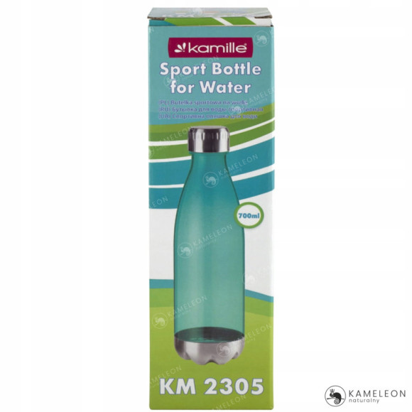 BUTELKA BIDON na WODĘ NAPÓJ TRENING tworzywo 700ml KAMILLE ZIELONA KM2305 BUTELKA BIDON na WODĘ NAPÓJ TRENING tworzywo 700ml KAMILLE ZIELONA KM2305