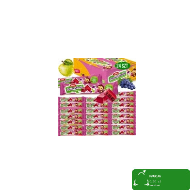 GALARETKA WEGAŃSKA ŻELKI BC monkey mania JABŁKO-WINOGRONO 39g x24 aż 0,93KG