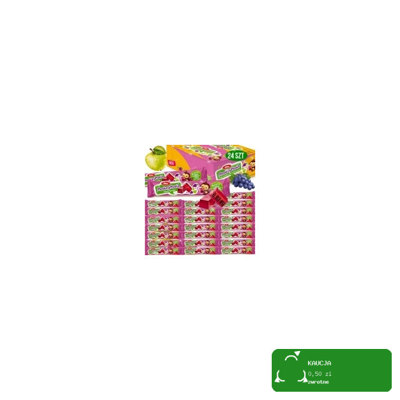 GALARETKA WEGAŃSKA ŻELKI BC monkey mania JABŁKO-WINOGRONO 39g x12 0,46KG