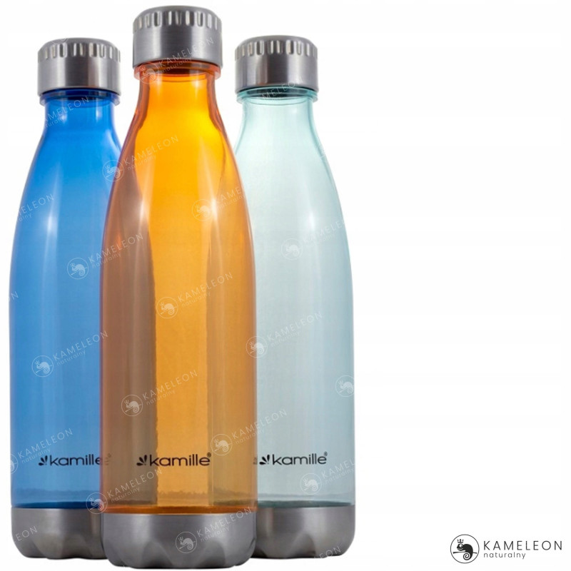 BUTELKA BIDON na WODĘ NAPÓJ TRENING tworzywo 700ml KAMILLE ZIELONA KM2305