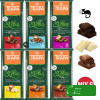 CZEKOLADA MLECZNA ORZECH MIGDAŁ CRUNCHY GORZKA 80% BIAŁA mix 75g x6 0,45KG