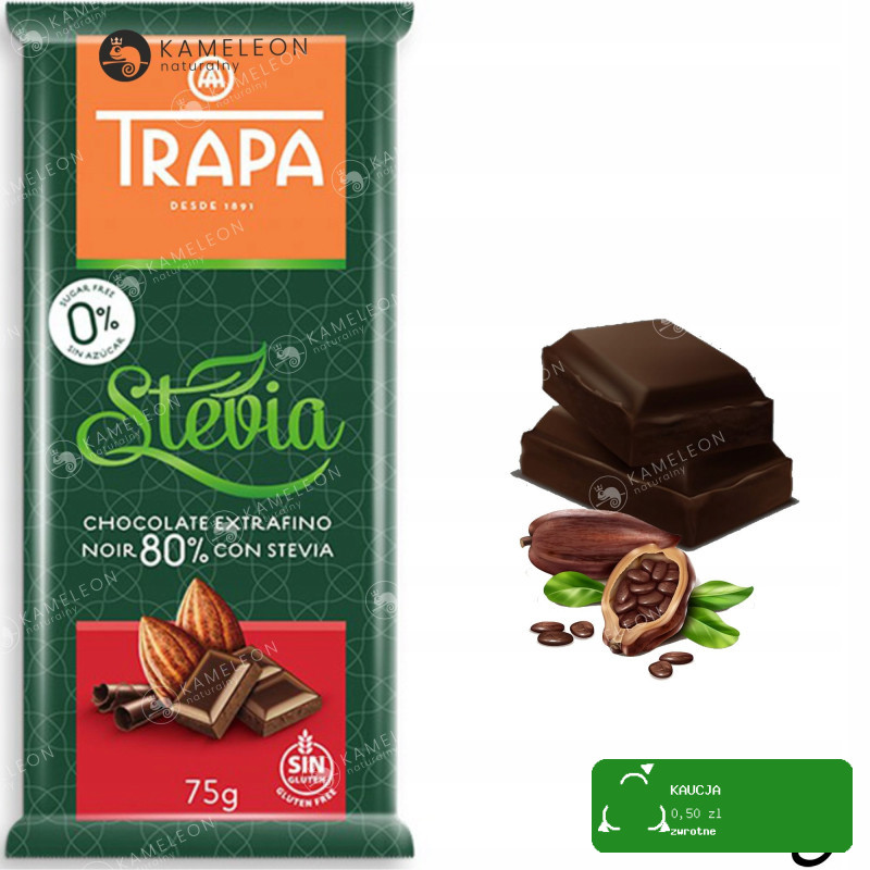 CZEKOLADA MLECZNA ORZECH MIGDAŁ CRUNCHY GORZKA 80% BIAŁA mix 75g x6 0,45KG