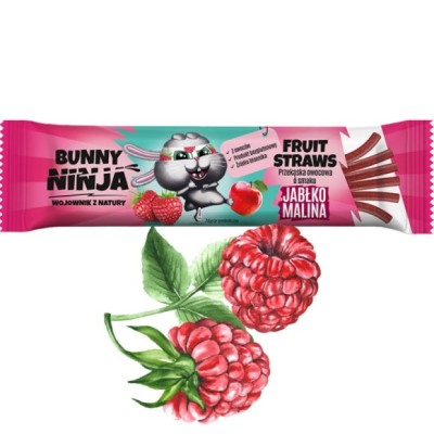 BUNNY NINJA przekąska owocowa JABŁKO MALINA 16G