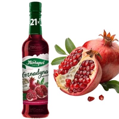 Herbapol SYROP GRENADYNA dodatek do napoju GRANAT 410ML