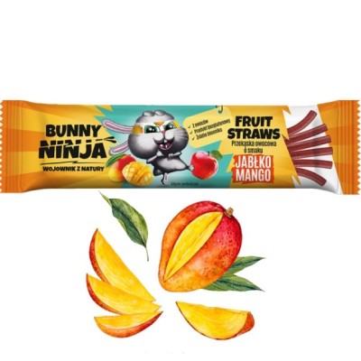 BUNNY NINJA przekąska owocowa JABŁKO MANGO 16G