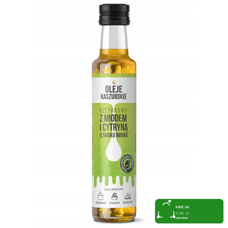 ACS Zestaw MIX OLEJ RZEPAKOWY SMAKOWY Z MIODEM 250ML x 5szt KRÓTKA DATA