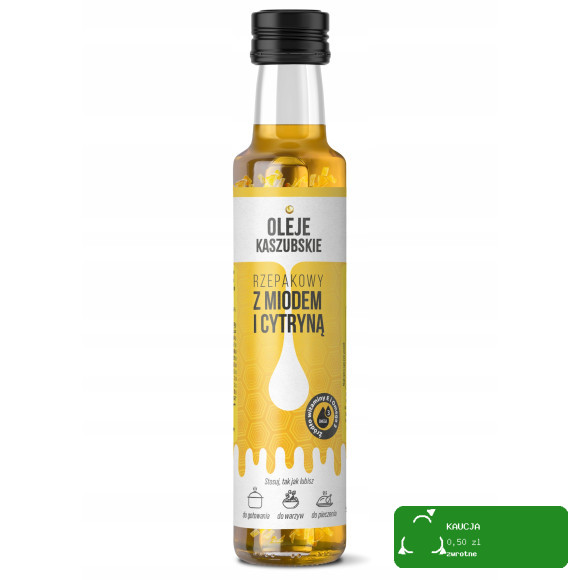 ACS Zestaw MIX OLEJ RZEPAKOWY SMAKOWY Z MIODEM 250ML x 5szt KRÓTKA DATA