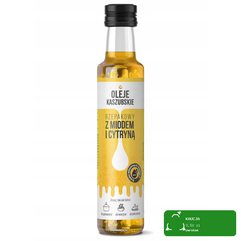 ACS Zestaw MIX OLEJ RZEPAKOWY SMAKOWY Z MIODEM 250ML x 5szt KRÓTKA DATA