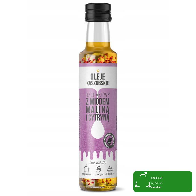 ACS Zestaw MIX OLEJ RZEPAKOWY SMAKOWY Z MIODEM 250ML x 5szt KRÓTKA DATA