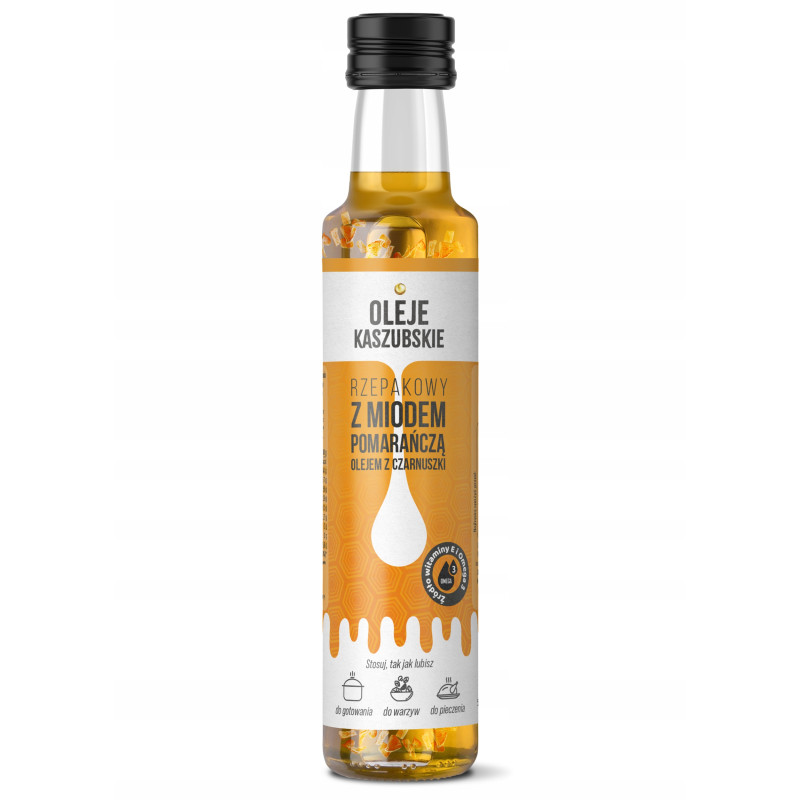 ACS Zestaw MIX OLEJ RZEPAKOWY SMAKOWY Z MIODEM 250ML x 5szt KRÓTKA DATA