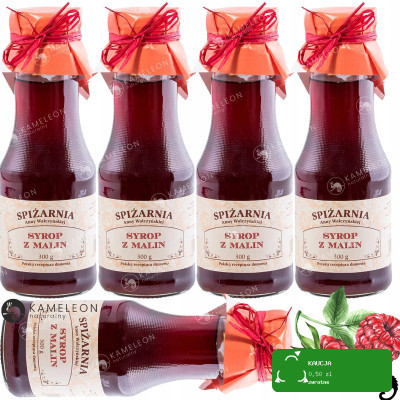 SYROP Z MALIN MALINOWY SOK MALINY SPIŻARNIA Anny Walczyńskiej 300ml x5 1,5L