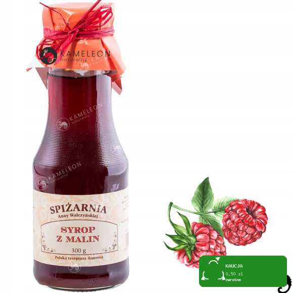 SYROP Z MALIN MALINOWY SOK MALINY SPIŻARNIA Anny Walczyńskiej 300ml x3 0,9L