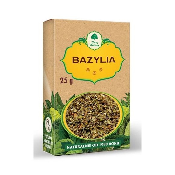 Dary Natury BAZYLIA bez chemii -- kartonik -- 25g