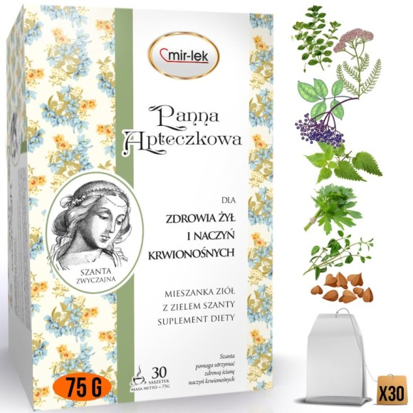 PANNA APTECZKOWA zioła wsparcie dla ZDROWE ŻYŁY & NACZYNIA