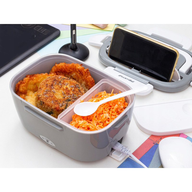 ELEKTRYCZNY LUNCH BOX TERMOS 220V gniazdko DUŻY 15000ml 1,5L KAMILLE