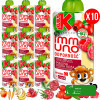 KUBUŚ IMMUNO mus BEZ CUKRU ODPORNOŚĆ MALINA DZIKA RÓŻA JABŁKO 100g x10 1KG