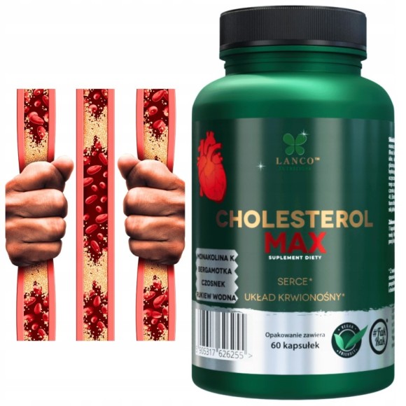LANCO CHOLESTEROL MAX Monakolina Bergamotka Czerwony Ryż