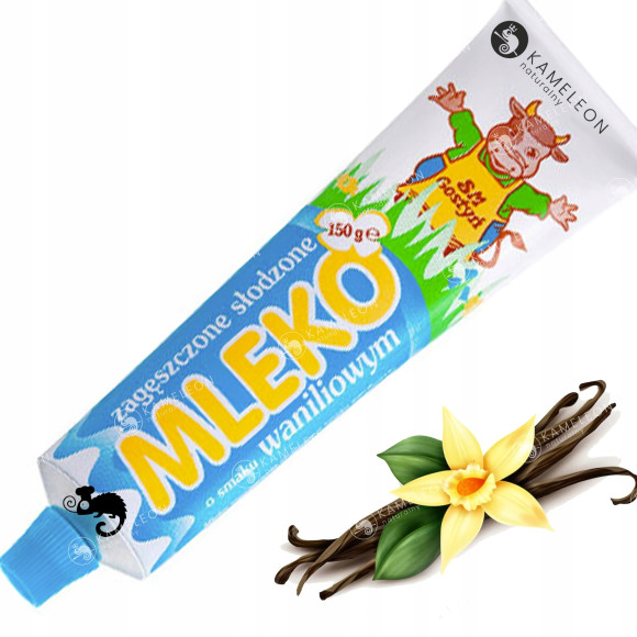 MLEKO ZAGĘSZCZONE słodzone W TUBCE WANILIOWE Wanilia 150G x10 1,5KG GOSTYŃ