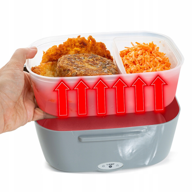 ELEKTRYCZNY LUNCH BOX TERMOS 220V gniazdko DUŻY 15000ml 1,5L KAMILLE