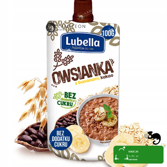 OWSIANKA BANAN KAKAO bez cukru x15 1,5KG LUBELLA