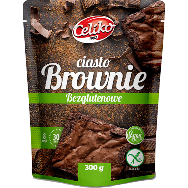 Celiko CIASTA CIASTO WYPIEKI BEZGLUTENOWE bez glutenu wege WEGAŃSKIE mix 8