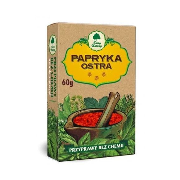 PAPRYKA OSTRA przyprawa bez chemii 60g DARY NATURY