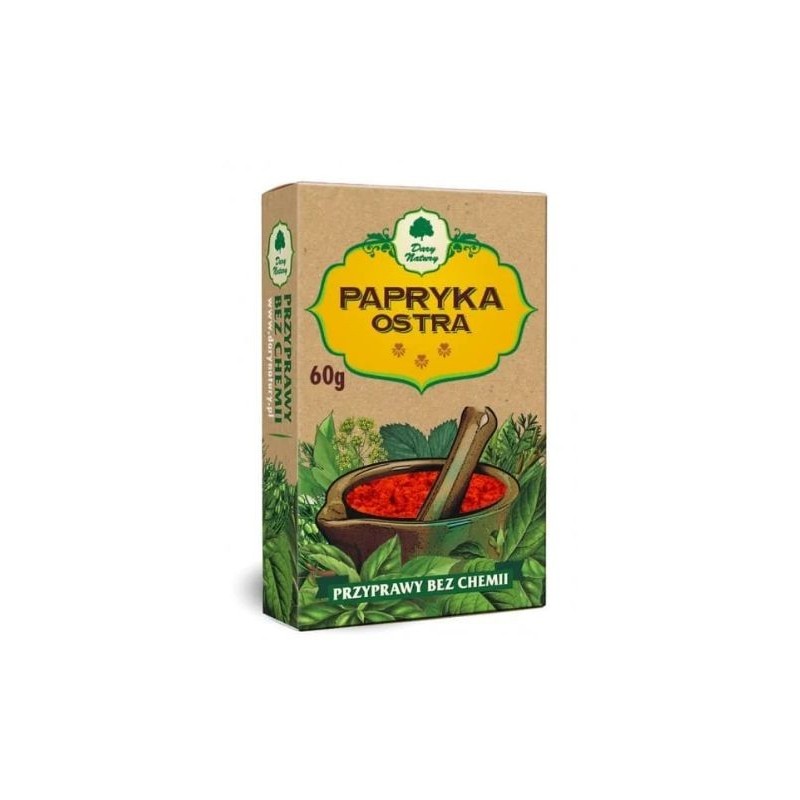 PAPRYKA OSTRA przyprawa bez chemii 60g DARY NATURY