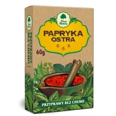 PAPRYKA OSTRA przyprawa bez chemii 60g DARY NATURY