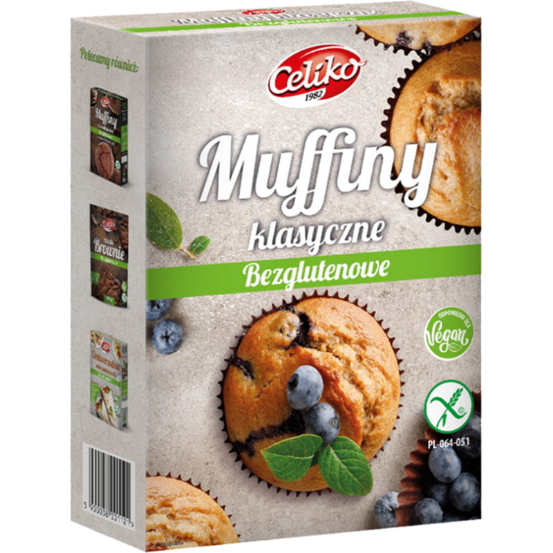 Celiko CIASTA CIASTO WYPIEKI BEZGLUTENOWE bez glutenu wege WEGAŃSKIE mix 8