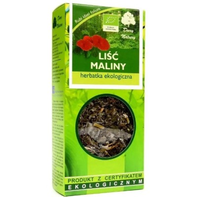 MALINA LIŚĆ MALINY suszony ziele EKO 25g DARY NATURY