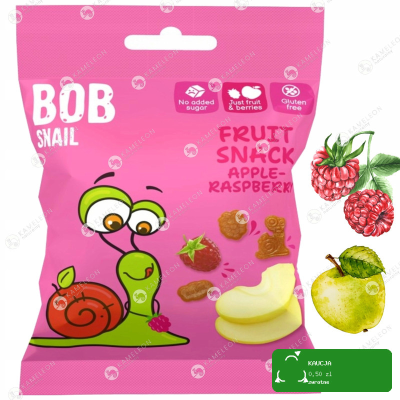 BOB SNAIL owocowe ŻELKI MIX smaków 7szt x 40g bez cukru 280G