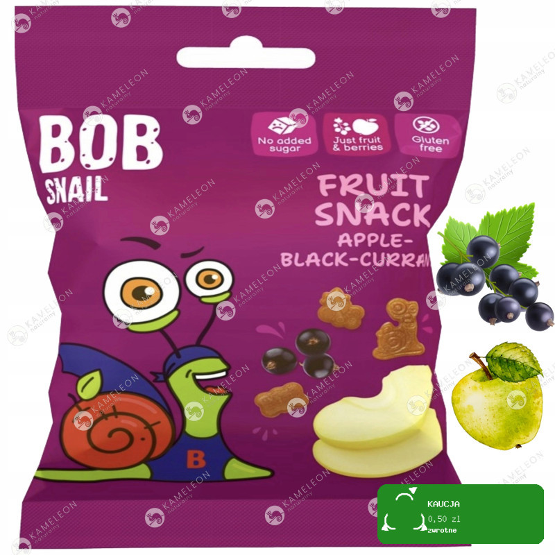 BOB SNAIL owocowe ŻELKI MIX smaków 7szt x 40g bez cukru 280G