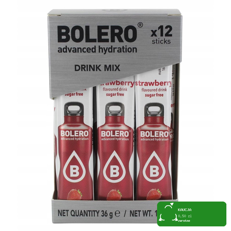 BOLERO DRINK w proszku STRAWBERRY TRUSKAWKA 12x3g