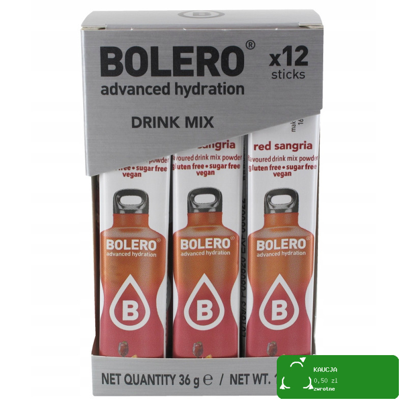 BOLERO DRINK NAPÓJ w proszku RED SANGRIA 12x3g