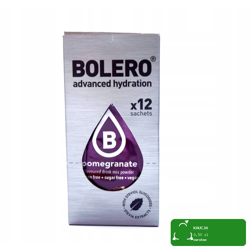 BOLERO DRINK w proszku POMEGRANATE GRANAT 12x3g