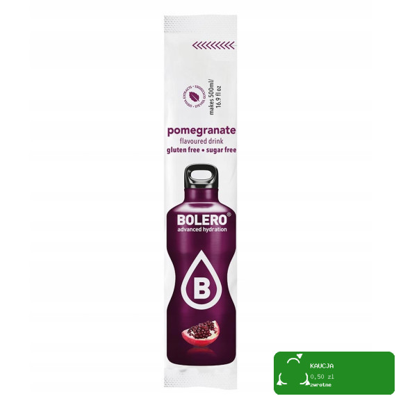 BOLERO DRINK w proszku POMEGRANATE GRANAT 12x3g