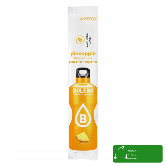 BOLERO DRINK w proszku PINEAPPLE ANANASOWY 12x3g