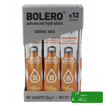 BOLERO DRINK w proszku MANDARIN mandarynka 12x3g