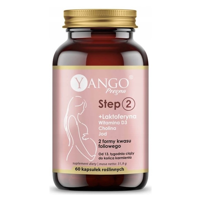 Yango Pregna STEP 2 + LAKTOFERYNA 60 kapsułek