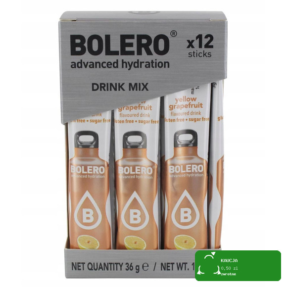 BOLERO NAPÓJ DRINK w proszku YELLOW GRAPEFRUIT 12x