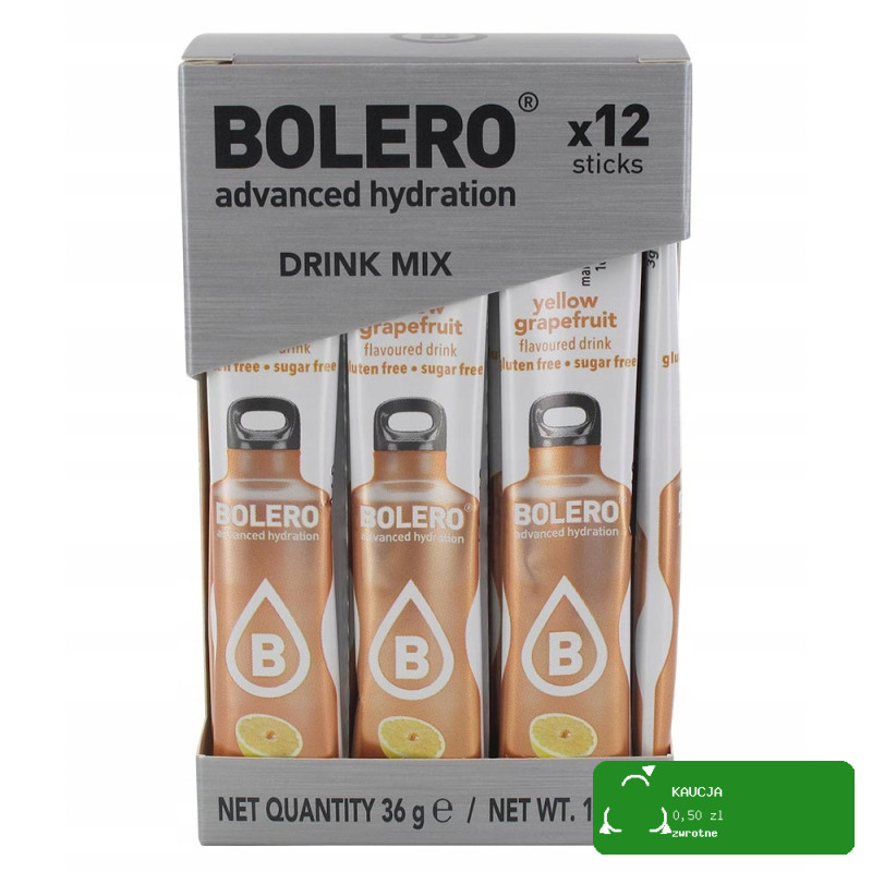 BOLERO NAPÓJ DRINK w proszku YELLOW GRAPEFRUIT 12x