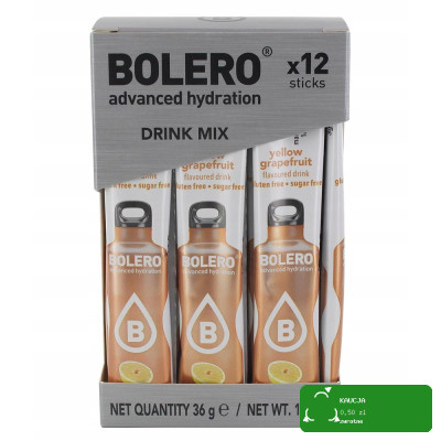 BOLERO NAPÓJ DRINK w proszku YELLOW GRAPEFRUIT 12x