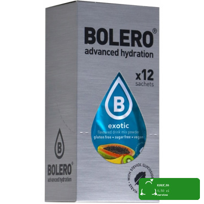 BOLERO DRINK w proszku EXOTIC owoce EGZOTYCZNE 12x