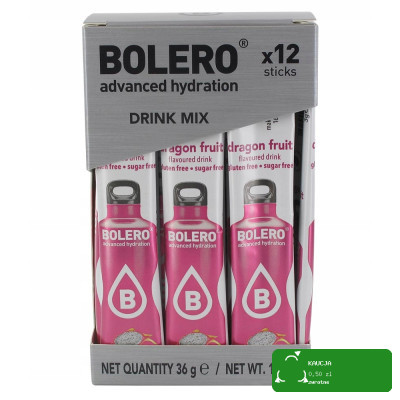 BOLERO DRINK w proszku DRAGON FRUIT smoczy owoc 12