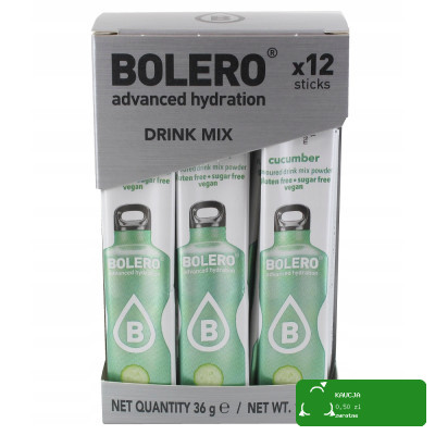 BOLERO DRINK w proszku CUCUMBER OGÓREK ogórkowy 12
