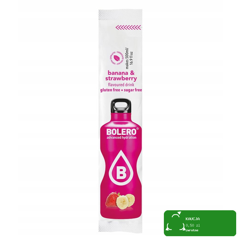BOLERO DRINK BANANA STRAWBERRY banan truskawka 12x
