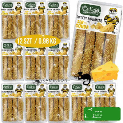 PALUCHY GRUBE PALUSZKI KAPITAŃSKIE SER GOUDA z serem! serowe 80Gx12 0,96KG